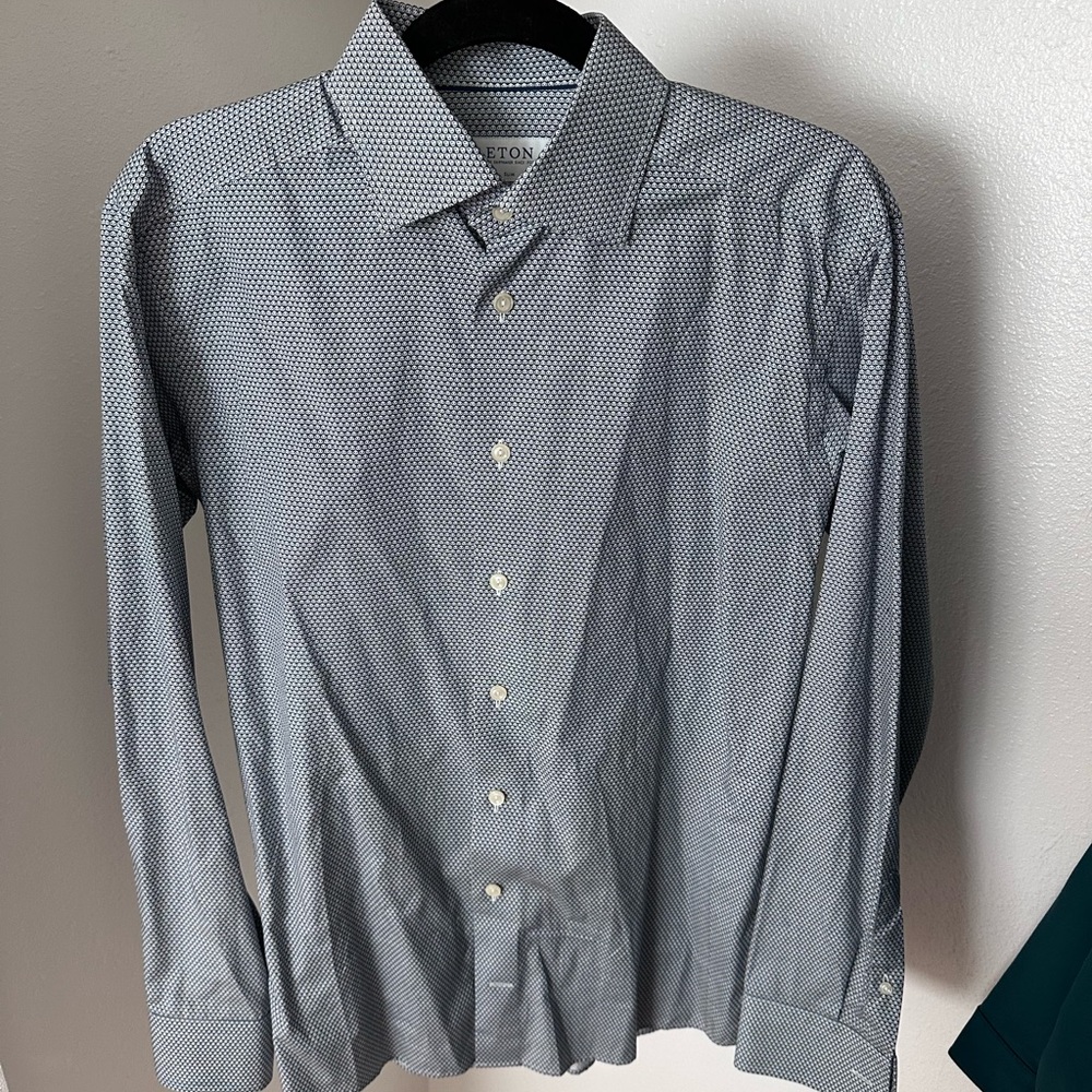 ETON Panda Print Men’s Dress Shirt